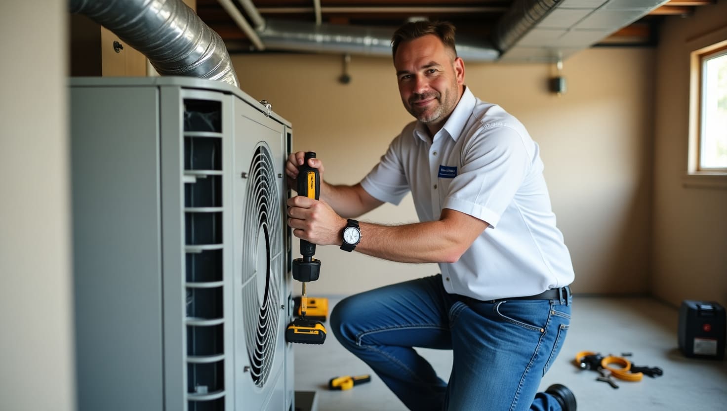  central AC installation